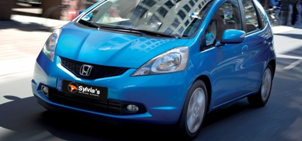 Sylvia's Driving School uses a Modern Honda Jazz Automatic 4 Door with Dual Control ensuring full safety.